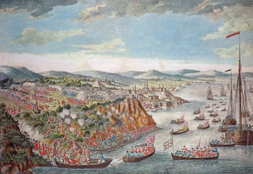 Vista de la toma de Quebec, 13 de septiembre de 1759